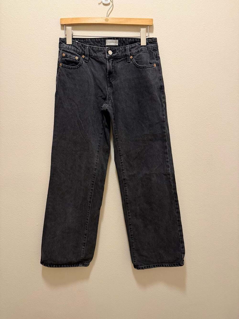 PacSun Zoe Low Rise Girlfriend Jeans Size 25 Black